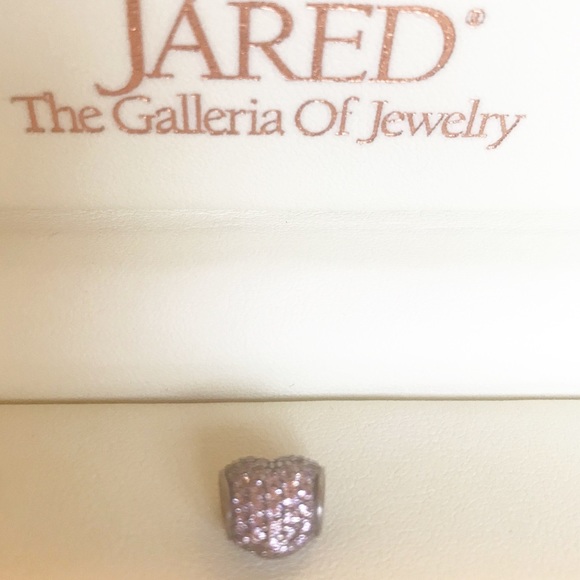 Pandora Jewelry - Authentic Pandora Pink Pavé Heart Charm